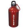 WB4833-500 ml (17 fl. oz.) STAINLESS STEEL BOTTLE WITH CARABINER-Metallic Red